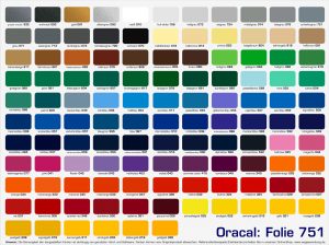 Farbkarte 751 Oracal
