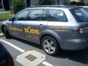 Fahrzeugbeschriftung Fahrschule-Suess-Dresden