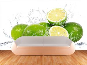 504-Fototapete-Wall-Art-Tapete-Aufkleber-Wandbild-Limette-Zitrone-drucken