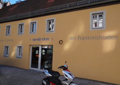 Frankreichladen Dresden Fassadenbeschriftung