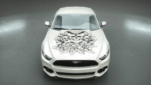 Carwrapping-Autofolie-owl of the death-withe-weiss