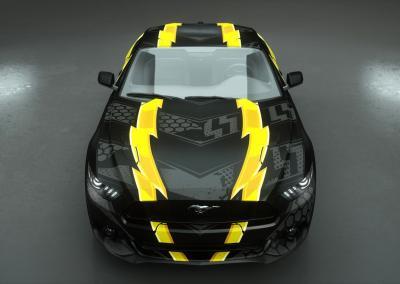 Carwrapping-black and yellow
