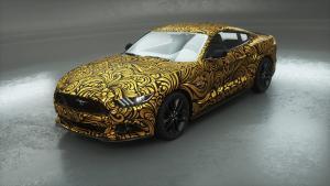 Fahrzeugvollfolierung-gold ornamental-Dresden