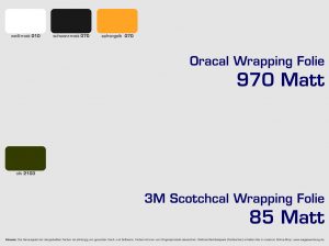 Farbkarten Folie-970-3M-85-Wrap-Matt