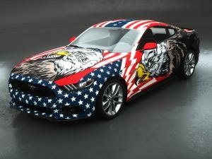 car wrap design american patriot