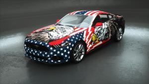 car wrapping american adler design