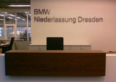 410-BMW-Fräsbuchstaben Edelstahl Dresden