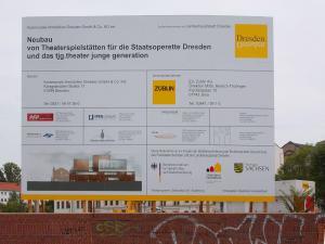 510_Bauschild Staatsoperette Dresden