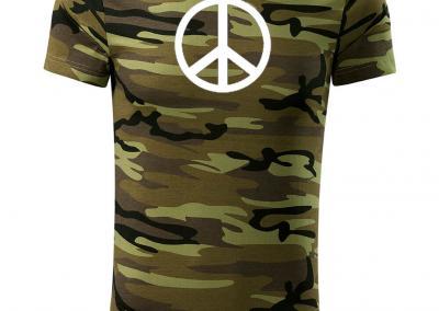 T_Shirt Camouflage peace zeichen-Jagdshirt-Tarnshirt-Armeeshirt