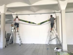 599-XXL-Wandbild-Riesen-Foto-Wald-Digitaldruck-Plane