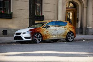 622-Autofolie-Rost-Lack-verrostet-Carwrapping-Teilfolierung-VW-Seat