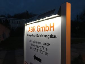 637-Aufsteller-Schild-Solar-Licht