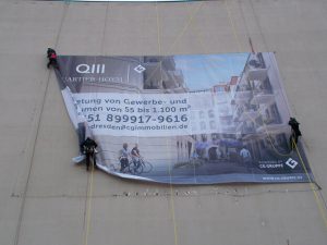 Druckerei-Plane-druck-drucken-Montage-Dresden