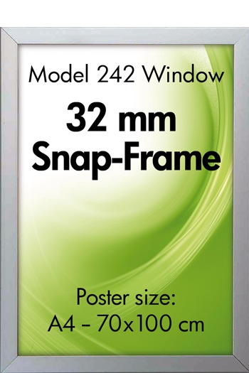 242-Klapprahmen Fenster Doppelrahmen snap-frame-Plakathalter