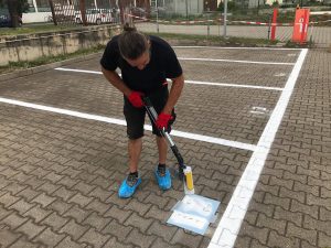 643-Parkplatz Markierungen-Beschriftung-Zahlen