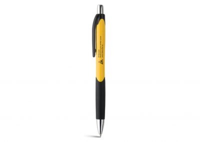 Kugelschreiber-Dresden-Plastik-gelb-Aufdruck-Logo-bedrucken