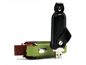 USB Stick Leder-Werbemittel-Druck