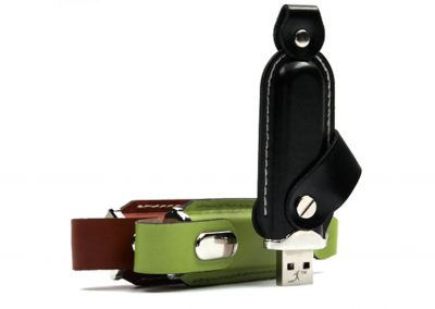 USB Stick Leder-Werbemittel-Druck