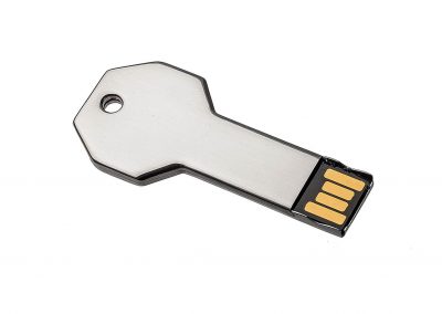 USB-Stick-Schluessel-Close-Key-Metall-Chrom-elektronische-Werbemittel