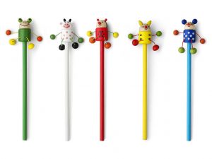 Woody-Bleistift-Kuh-Frosch-Kaefer-Katze-Maus-Werbemittel-Druck