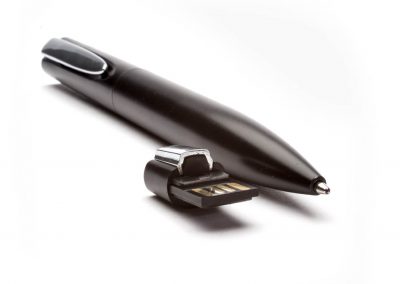 USB-Pen-Aluminium-Parker-Kugelschreiber-Stick-Werbeartikel-schwarz