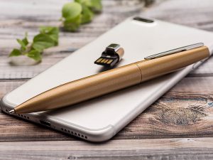USB-Pen-Aluminium-Parker-Kugelschreiber-Stick-Werbemittel-gold