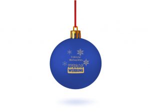 Weihnachstkugel-blau-bedrucken-Weihnachtsbaum-Schmuck-Werbedruck