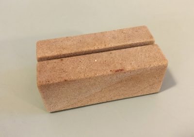 Kartenhalter-Sandsteinblock-Visitenkarten-Kuvert-Zettel-Box-Halter