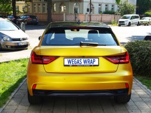 628-Autofolie-Avery-Carwrapping-Folienverklebung-gelb-metallic-Audi