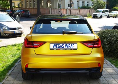 628-Autofolie-Avery-Carwrapping-Folienverklebung-gelb-metallic-Audi