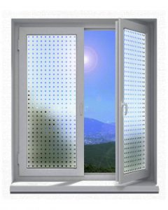 Sichtschutz-Glasdekor-Folienmotive-Karo-Viereck-Rechteck-Negativ