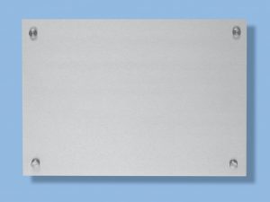 Wandschild-Abstandshalter-Abdeckkappe-Edelstahl-V2A-geschliffen-Wand-Display-Plan