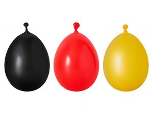 Luftballons-rot-schwarz-gelb-Deutschland-Farben-bedruckt-Logo-Spruch