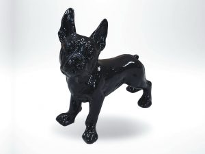 3-D-Figur-Tier-Plastik-Franzoesische-Bulldogge-Dekofigur-Dekohund-einfarbig