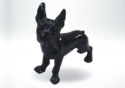 3-D-Figur-Tier-Plastik-Franzoesische-Bulldogge-Dekofigur-Dekohund-einfarbig
