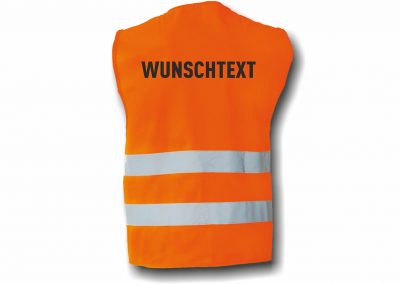 Wegas-fashion-Warnweste-zwei-Reflexstreifen-Aufdruck-Wunschtext