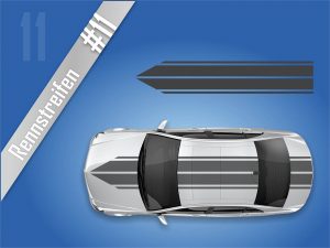 Autostreifen-Rennstreifen-Mustang-Racing-Streifen-Viperstreifen #2111