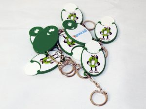 Streuartikel-Chiphalter-1Euro-Chip-Einkaufswagenchip-Smiley-Giveway-Werbegeschenk
