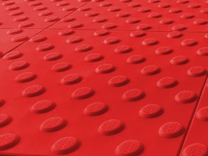1010-taktile-Bodenleitsysteme-Aufmerksamkeitsfelder-Warnplatte-Polyurethan-rot