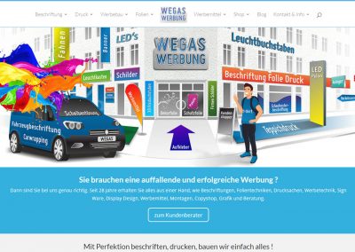 Hompage-Wegaswerbung-Webdesign-Webseite-Wordpress-Blogseite