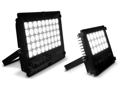 Bauschild-LED-Strahler-Flutlicht-helles-homogenes-Licht