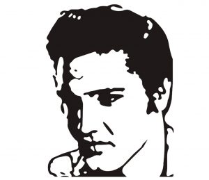 Mensch_0041 Elvis Presley Wandtattoo