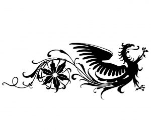 Old_GO-052-5 drachen-Wandtattoo-Fensterbild-Wandbild-Wandaufkleber