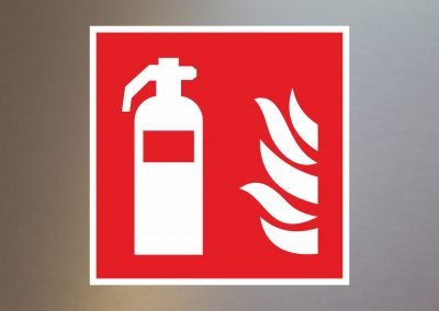 Rettungsschild-Aufkleber-Brandschutzkennzeichen-Feuerloescher-F001