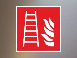 Rettungsschild-Aufkleber-Brandschutzkennzeichen-Leiter-F0003