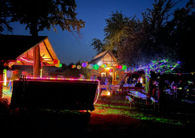 Party Sommerfest Hochzeitfest illuminiert
