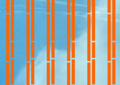 Vogelschutzfolie-Fensterfolie-wegas-Doppellinien-orange#414