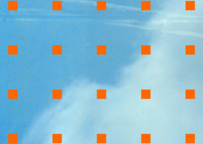 Vogelschutzfolie-Fensterfolie-wegas-Viereck Karo-orange#504