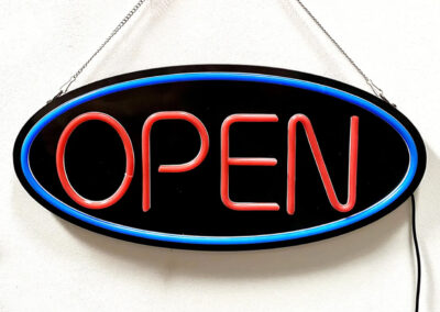525-LED-Leuchtschild-Leuchtdisplay-Open-offen-Oval