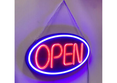 525-LED-Schild-Display-Open-offen-geoeffnet-Oval-leuchtend